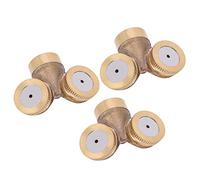 WGFOIP 3 Pièces G1/2 DN15 Arroseurs D'irrigation de Jardin Buse de Pulvérisation de Brumisation en Cuivre Outils D'arrosage Large Gamme Pulvérisation Agricole pour Serre de Pelouse