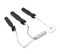 WGFOIP 3Pcs Rouleau Debulleur, Tige en Fibre de Verre Flexible Outil à à Bulles en Alliage d'aluminium pour Moule, Résine