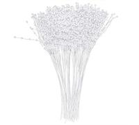 WGFOIP Bâtons de perles, en ABS durable et portable accessoires de décoration DIY, pour décoration de mariage et bouquets 100 pièces