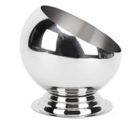 WGFOIP Bol D'assaisonnement incliné en Acier Inoxydable 304, Nettoyage Facile, sans Danger pour la Cuisine, pour la Maison (Taille moyenne avec base) (Petite taille avec base)