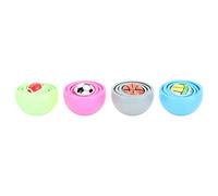 WGFOIP Boule de Fidget Créative 3D, Jouet Anti-Stress pour Enfants et Adultes, Jeu de Décompression Amusant, Matériau ABS, Paquet de 4, Taille 5.1cm