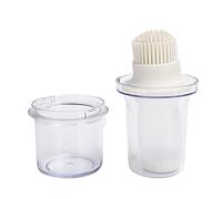 WGFOIP Bouteille de Brosse à Huile de Barbecue en Silicone avec Couvercle Anti-poussière pour une Distribution Facile D'huile, Outil de Cuisson pour la Maison et L'extérieur 5,1x2,4 Pouces