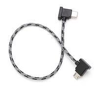WGFOIP Câble de Données à Angle Droit de Type C vers USB pour un Transfert de Données Rapide pour Télécommande Air 2 Mini 2 30 Cm en Nylon tressé