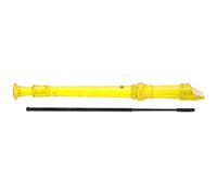 WGFOIP Clarinette à 8 Trous, Facile à Utiliser, Instrument à Vent Aigu Portable pour Débutants, ABS Transparent, 1 Pièce (Jaune)