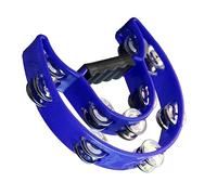 WGFOIP Cloche de Tambourin à Main, Instrument de Percussion Durable de Grande Taille pour L'éducation Musicale des Enfants, Hauteur de 20cm (Bleu foncé)