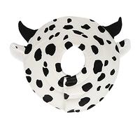 WGFOIP Collier de Récupération pour Animaux de Compagnie, Conception en Forme de Vache, Cône de Cou Anti-Morsure Doux et Confortable pour Chats, Idéal pour la Rééducation Post-blessure, 1 unité (L)