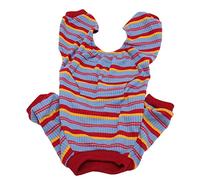 WGFOIP Combinaison pour Chien Rayée en Tissu Doux de qualité Supérieure pour Animaux de Compagnie Dormant en Cours D'exécution Chiens de Taille Moyenne et Petite 1 Pièce (S)