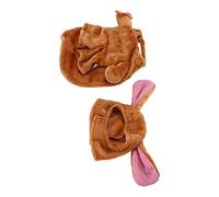 WGFOIP Costume à Capuche pour Chien, Vêtements Chauds et Mignons pour Animaux de Compagnie de Petite et Moyenne Taille, pour Les Vacances d'hiver, en Velours Doux, Comprend Un Chapeau et Un Tissu (S)