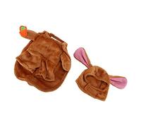 WGFOIP Costume à Capuche pour Chien, Vêtements Chauds et Mignons pour Animaux de Compagnie de Petite et Moyenne Taille, pour les Vacances D'hiver, en Velours Doux, Comprend un Chapeau et un Tissu (XL)