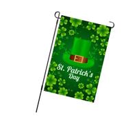 WGFOIP Drapeau de Jardin de la Saint-Patrick, Design Double Face (jambe | Polyester durable, Installation facile, Décoration saisonnière, S\'adapte aux mâts de drapeau standards