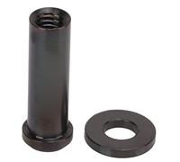 WGFOIP Écrous Fixes de Serrage en C pour Vélo, Conception Légère pour une Installation et un Retrait Faciles, Matériau en Alliage de Titane, M6x25mm, 1 écrou et 1 Rondelle (Noire)