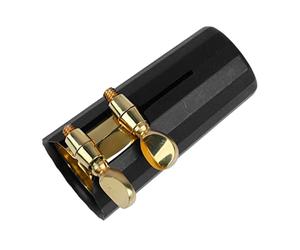 WGFOIP Embout de Saxophone, Clip de Ligature Réglable à Double Vis, Accessoires pour Saxophone Alto, Plastique et Métal, 1 Pièce