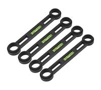 WGFOIP Ensemble de Niveaux de Pied Incurvés, Outil de Mesure Polyvalent Léger et Durable pour L'amélioration de L', Détection de Niveau de Bricolage en Plastique 4 Pièces