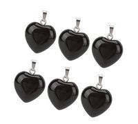 WGFOIP Ensemble de Pendentifs en Forme de Cœur, 10 Pièces, Lisse et Exquis, Fabrication de Bijoux pour Collier, Fabrication de Pendentifs en Pierre