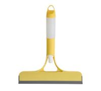 WGFOIP Essuie-Glace Portable Efficace 3 en 1, Raclette de Nettoyage de Vitres pour Le Bureau et la Maison, 5.1oz (Jaune)