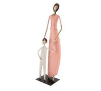 WGFOIP Figurine Mère en Métal, Sculpture D’art en Fer Significative (Mère | Structure robuste, Coussin en velours, Décoration d\'intérieur, Symbole d\'amour, Design élégant