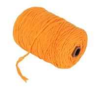 WGFOIP Fil à Touffeter Orange Vif 437 M de Long en Coton Doux et Polyester pour la Fabrication de Tapis et le Tissage de Tapis