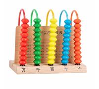 WGFOIP Jouets éducatifs Mathématiques, Cadre Informatique Intuitif pour Enfants Apprenant L'arithmétique, pour élèves du Primaire, Bois (Bois Massif)