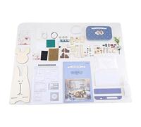 WGFOIP Kit de Bricolage Miniature Fait Main pour Maison de Poupée avec Lumière LED pour la Décoration et la Collection de la Maison, Bois + Tissu + Papier + Résine + Plastique, Promenade en (errance
