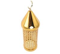 WGFOIP Lanterne à Vent en Métal doré Lanterne à la Main en Fer à la Main pour Décoration de Fête de Mariage avec Batterie Intégrée Ambiance Aromatique Romantique (Petite Taille)