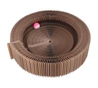 WGFOIP Lit de Salon Griffoir pour Chat, Conception Pliable Haute densité | Papier ondulé respectueux de l\'environnement, bloc-notes durable, empêche les dommages aux meubles.