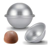 WGFOIP Moule Aluminium Sphere, Moule à Gâteau Hémisphère Rond Réutilisable Moule de Cuisson pour Gâteaux, Mousses, Puddings