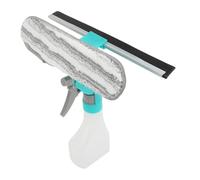WGFOIP Nettoyant Vitres Multifonction, Tampon à Récurer 4 en 1, Outil de Nettoyage de Vitres avec Vaporisateur Anti-Fuite pour Miroirs, Carrelages, Comptoirs