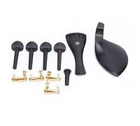 WGFOIP Pièces de Violon, Accessoires en ébène pour Taille 4/4 | Bois d\'ébène de haute qualité, conception durable, adapté aux violons 4/4, capacités de réglage fin