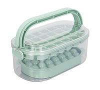 WGFOIP Plateau à Glaçons Rond et carré, Moules à Glace à Libération Flexible pour la Maison, les Fêtes en Plein Air, le Camping avec Pelle pour la Fabrication de Glace pour les Boissons et les (Vert