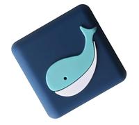 WGFOIP Poignée de Porte Pare-chocs Dessin animé Design Mignon Bouchon Silencieux pour Bouton de Porte et Réfrigérateur Silicone 1x (Baleine)