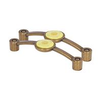 WGFOIP Poignée en Cuivre Antique en Alliage de Zinc, Boutons D'armoire élégants en Acrylique pour Tiroir de Meubles, Longueur 125mm, 2 Pièces (Jaune)