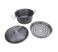 WGFOIP Pot de Camping de Grande capacité avec un Volume de 5 L (Type à | Alliage d\'aluminium léger et robuste, idéal pour griller, faire bouillir ou cuire du riz à la vapeur.