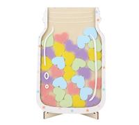 WGFOIP Pot de Récompense Magnétique, Pot D'incitation de Comportement Positif pour les Tout-petits Potty Training Classroom Home avec Support (Style de cœur)