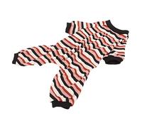 WGFOIP Pyjama rayé pour Chien, Combinaison Légère, Douce et Extensible, pour Un Usage Quotidien, Taille M, Printemps (S)