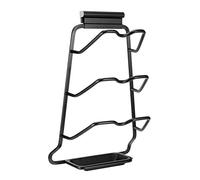 WGFOIP Rack de Rangement de Couvercle Mural Noir Support D'organisateur de Cuisine Stand à 3 Couches Plate à Goutte pour Planches à Découper Covers de Pot avec (Plaque de Connexion d'eau en