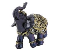 WGFOIP Resin Elephant Statue, Feng Shui Wealth Lucky Elephant Figurine Ornement Décoratif pour Le Décor du Bureau à Domicile (S)