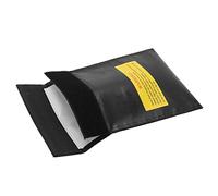 WGFOIP Sac de sécurité pour Batterie RC Lipo, Sac de Protection Lipo Ignifuge et Antidéflagrant pour Le Stockage de Charge, Taille 18x23 Cm, Essentiel pour Les Amateurs (Noir)