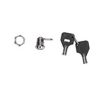 WGFOIP Serrure à Came urable pour Classeurs, Placards et Distributeurs Automatiques, en Alliage de Zinc, 1 Serrure avec 2 Clés