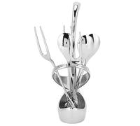 WGFOIP Service de Vaisselle en Alliage de Zinc avec Support de Base en | Présentoir durable et élégant, adapté aux fruits, salades, desserts et matériaux hygiéniques