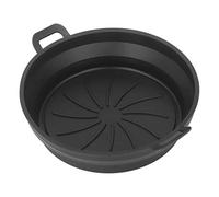 WGFOIP Silicone Air Fryer Liner, Réutilisable Plitable à Air Rond Pot Plateau de Cuisson Non Bâton pour les Frites D'air (Diamètre noir 19cm)