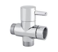 WGFOIP Soupape de Douche à 3 Voies, Tampon de Bras de Forme T avec Vanne D'arrêt pour le Pulvérisateur de Bidet de Douche à la Main