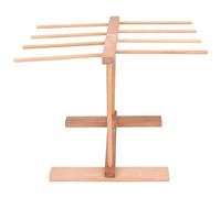 WGFOIP Support de Séchage de Nouilles en Bois Pliable, Empêche le Glissement des Pâtes, Support de Séchage à Usage Domestique, Hêtre Naturel 15,4 X 8,7 X 11,8 Pouces