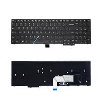 WGGYGMD Clavier américain pour Lenovo Thinkpad E550, E550C, E555, E560, E565 (00HN000, 00HN037) (Version Anglaise, Russe et espagnole) (00HN074)(US Without Mouse)