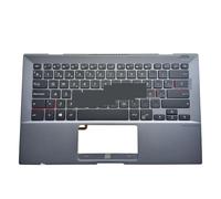 WGGYGMD Clavier Repose-Poignet rétroéclairé Espagnol pour ASUS ExpertBook B9 B9440 B9440F B9440FA Gris C Shell Upper 90NX01Z1-R31SP0 0KNX0-F623SP00