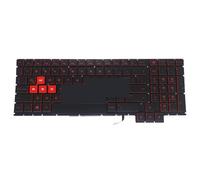 WGGYGMD Clavier rétroéclairé Turc Latin pour HP pour OMEN 15-CE 15-CE000 Turquie TUR LA claviers rétroéclairés Touches Rouges NSK XG0BQ(Latin Backlit)