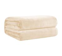 WGLF SUN Jeté de Canapé 155 x 280 cm Poil Douce et Confortable Couverture Douce et Moelleuse Facile à Entretenir pour Lits Canapés Chaises et Divans Style Scandinave, Blanc cassé