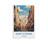 WGMDOEE Poster de voyage vintage Saint Etienne France 40 x 60 cm