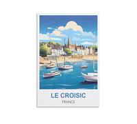 WGMDOEE Poster vintage de voyage Le Croisic France - 40 x 60 cm - Décoration murale pour salon