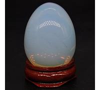 WGPHD Pierre en forme d'œuf en cristal naturel pour la santé et la maison Accessoires de massage Pierre hydromel Reki Décoration d'intérieur (couleur : opalite)