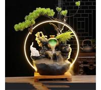 WGQDQDBY Aquarium Artisanal en Céramique avec Cascade-shape2